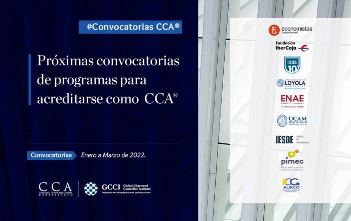 Convocatorias de programas CCA Certificate enero-marzo 2022