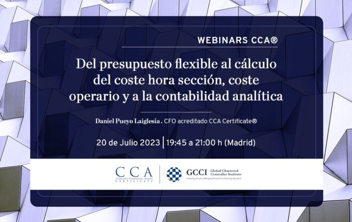 Webinar en control de gestión: Del presupuesto flexible al cálculo del coste hora sección, coste operario y contabilidad analítica