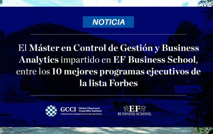 Programa de control de gestión de EF Business School, en la lista Forbes de los 10 mejores programas ejecutivos de España