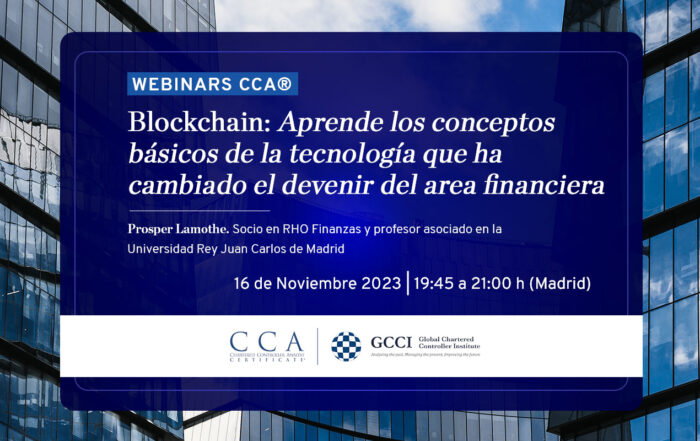 Webinar en control de gestión. Conceptos básicos del Blockchain