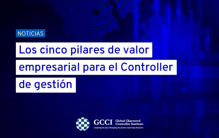 Infografía sobre los cinco pilares de valor empresarial para el control de gestión