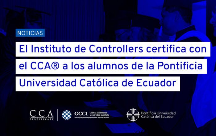 GCCI entrega las certificaciones CCA en control de gestión a alumnos de la Pontificia Universidad Católica de Ecuador