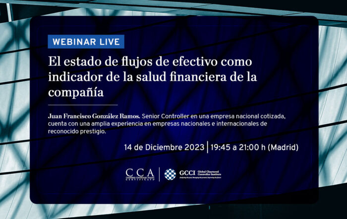 Webinar en control de gestión: Estados de flujo de efectivo como indicador de la salud financiera de la compañía