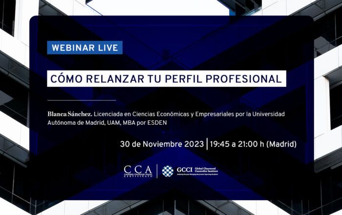 Webinar: Cómo relanzar tu perfil profesional de Controller de gestión