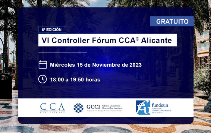Formación en control de gestión: VI Controller Fórum Alicante. 15 de noviembre