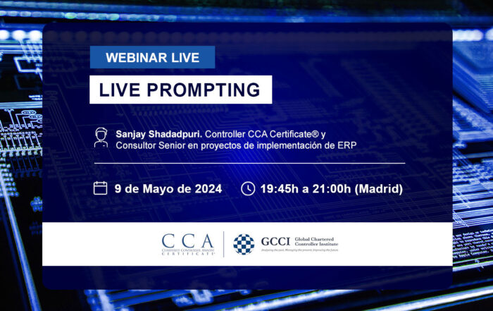 Webinar: uso de herramientas de inteligencia artificial y prompting en control de gestión. Fecha: 9 de mayo 2024