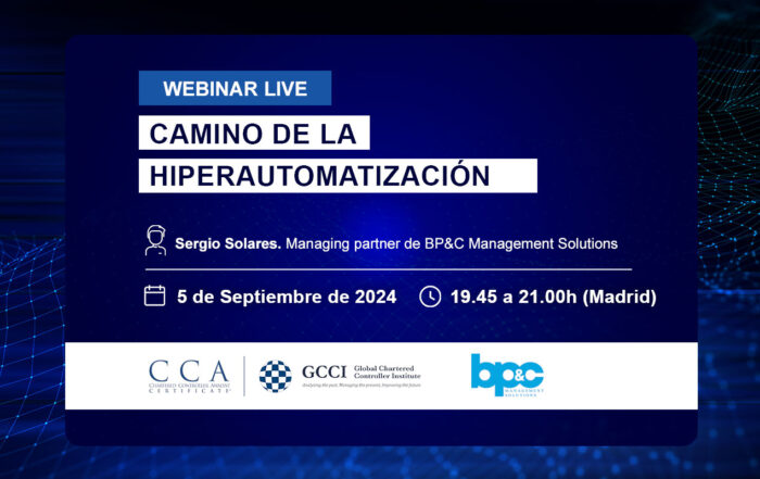 webinar de control de gestión. Herramientas y métodos de automatización de procesos