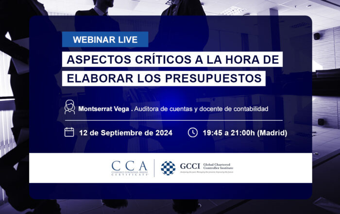 Webinar de control de gestión | Aspectos críticos en la elaboración de los presupuestos