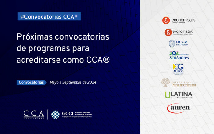 Convocatorias para acreditarse como Controller CCA Certificate | Mayo - septiembre 2024