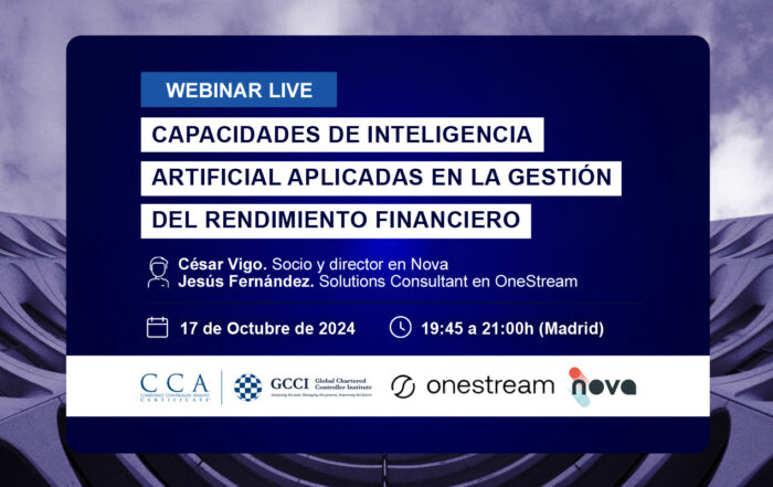 Webinar: Capacidades de inteligencia artificia para el control de gestión