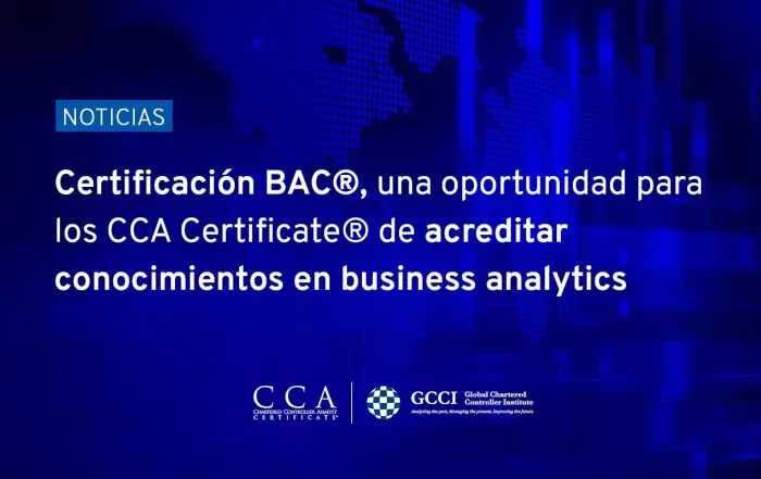 BAC, certificación en business analytics para los Controllers CCA Certificate