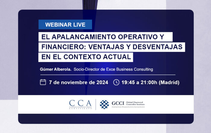 Webinar de control de gestión: Apalancamiento operativo y financiero. Fecha: 7 de noviembre de 2024