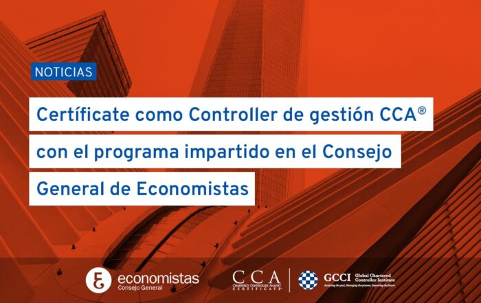 Certificación CCA con el programa de control de gestión del Consejo General de Economistas