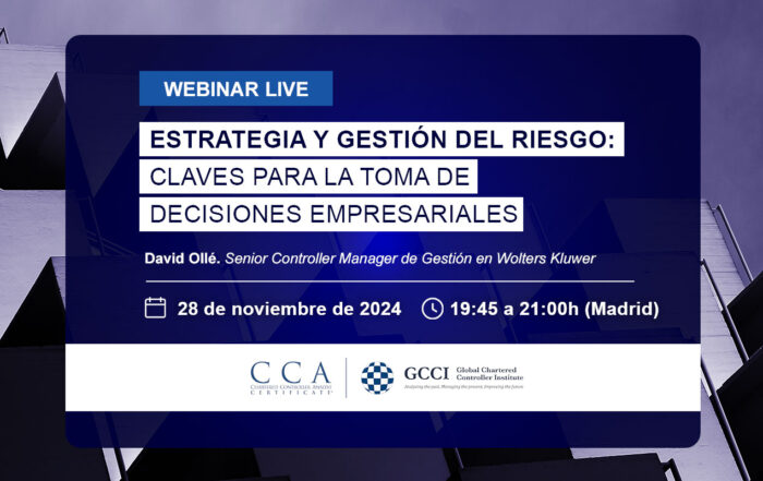 Webinar en control de gestión: Estrategia y gestión del riesgo: claves para la toma de decisiones empresariales