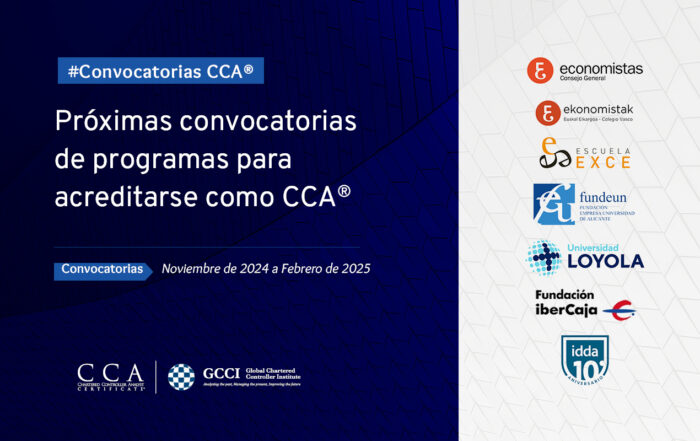 Convocatorias para acreditarse como Controller de gestión CCA Certificate® | Noviembre 2024 – febrero 2025