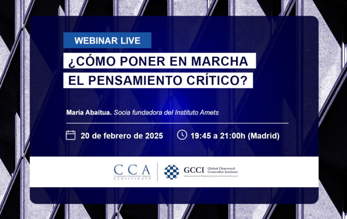 Webinar para Controllers de gestión. Cómo activar el pensamiento crítico