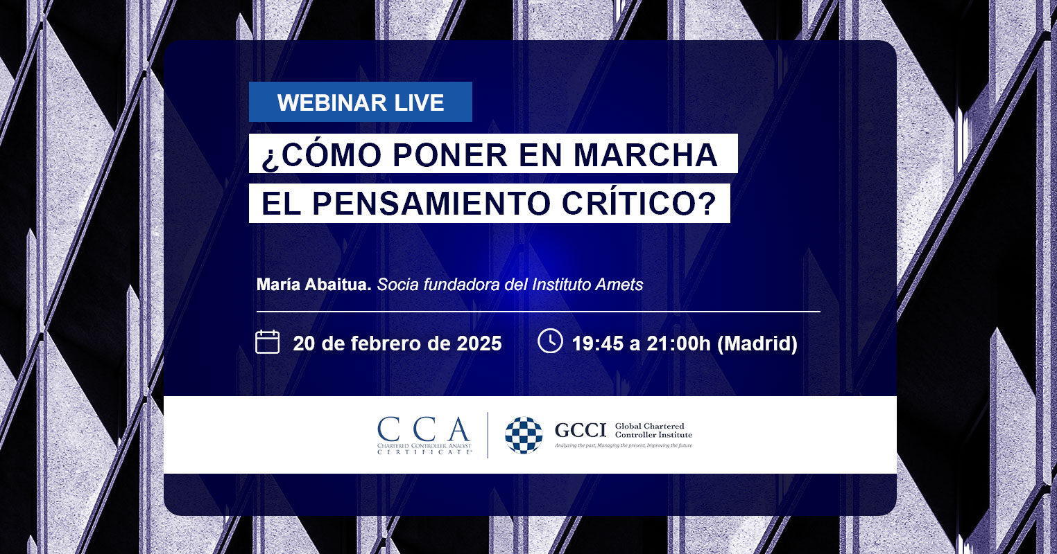 Webinar para Controllers de gestión. Cómo activar el pensamiento crítico