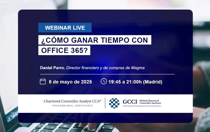 Webinar de control de gestión: Cómo ganar tiempo con Office 365