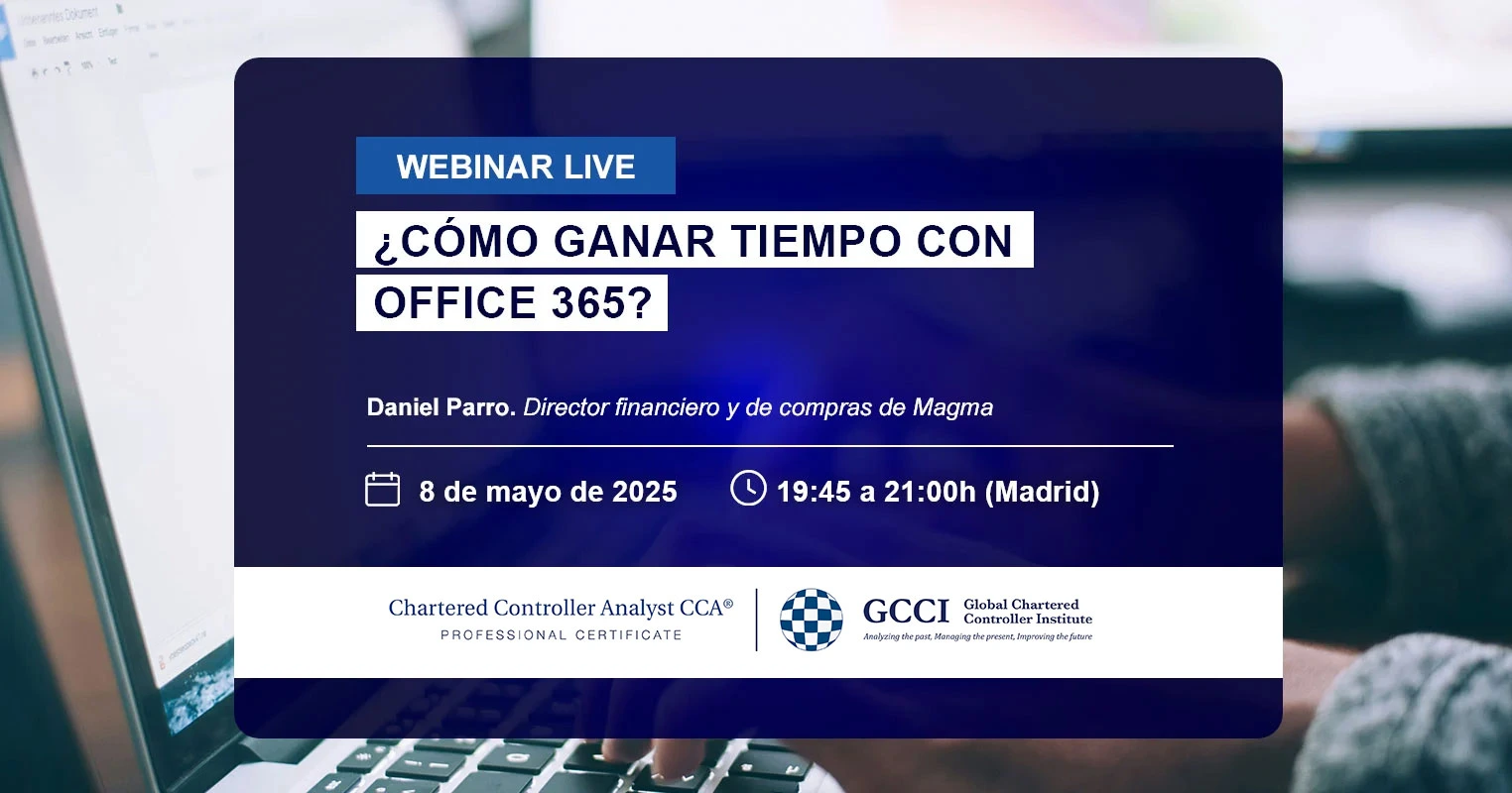 Webinar de control de gestión: Cómo ganar tiempo con Office 365