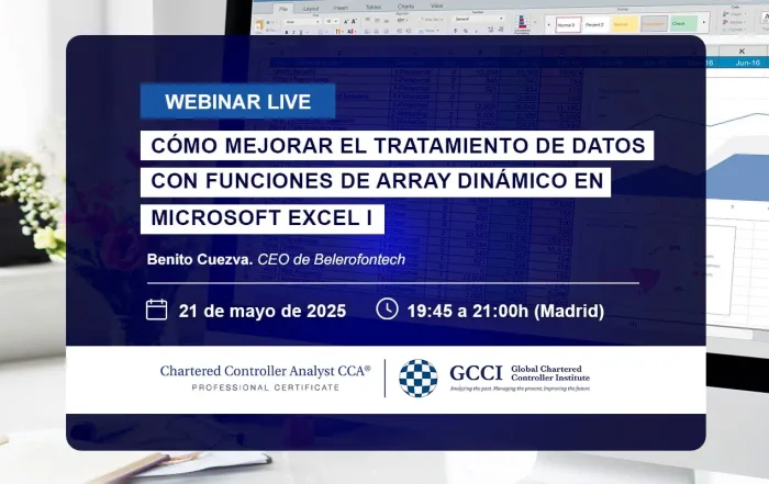Webinar de control de gestión: Cómo mejorar el tratamiento de datos con funciones de array dinámico en Microsoft Excel I