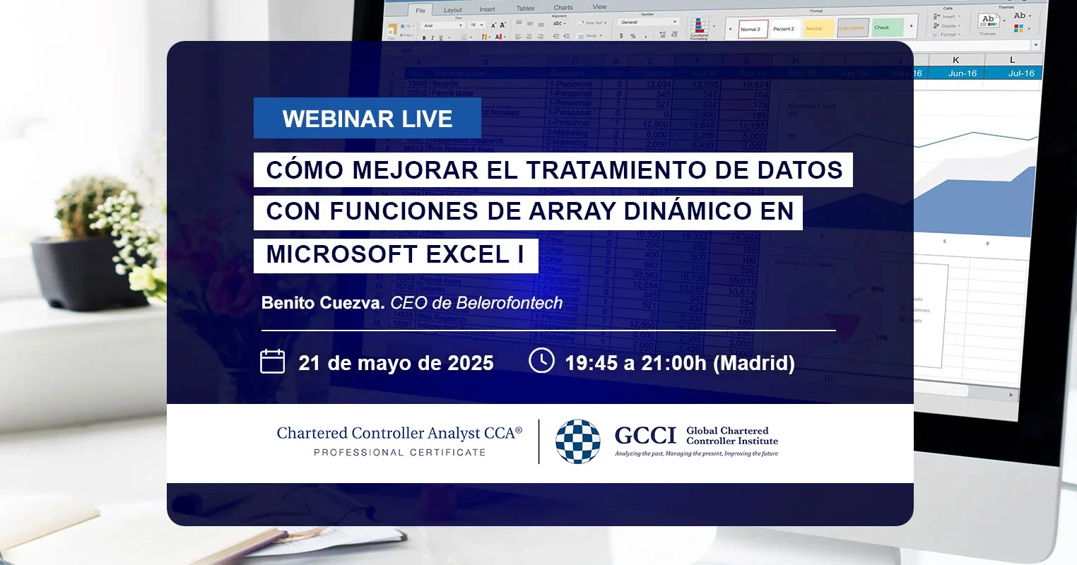 Webinar de control de gestión: Cómo mejorar el tratamiento de datos con funciones de array dinámico en Microsoft Excel I
