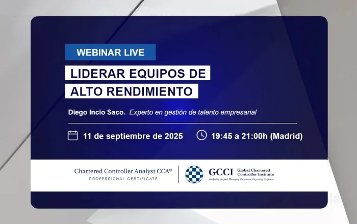 Webinar de control de gestión: cómo liderar equipos de alto rendimiento. Fecha: 11 de septiembre 2025