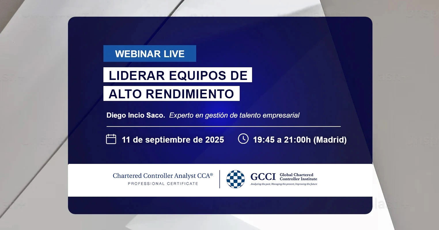 Webinar de control de gestión: cómo liderar equipos de alto rendimiento. Fecha: 11 de septiembre 2025