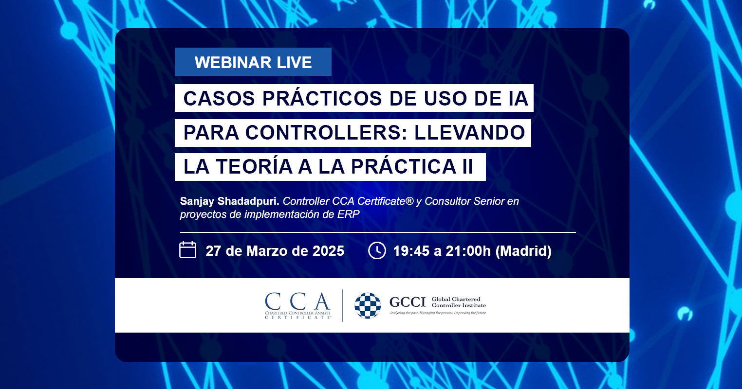 Webinar: casos prácticos de IA para Controllers de gestión. Sesión II