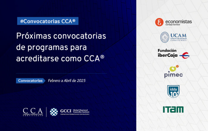Convocatorias para certificarse como Controller de gestión CCA Certificate: febrero - abril 2025