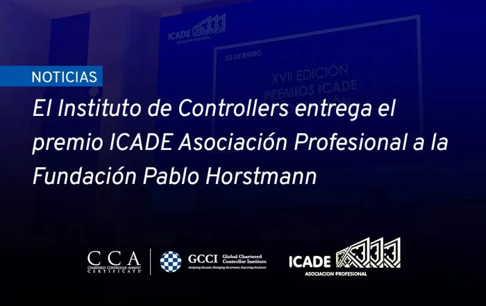 El Instituto de Controllers entrega el premio ICADE Asociación Profesional a la Fundación Pablo Horstmann
