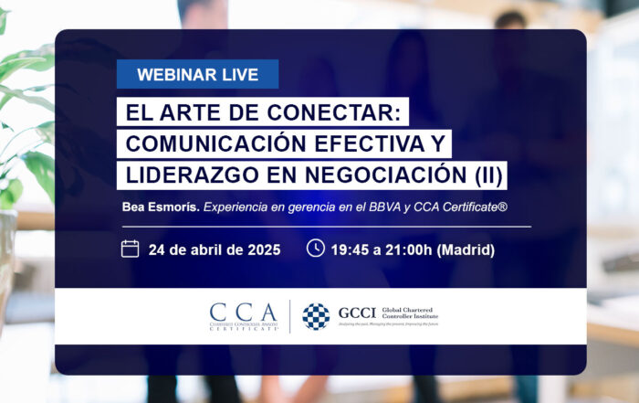 Webinar para Controllers de gestión. Comunicación efectiva y liderazgo en negociación (parte II)