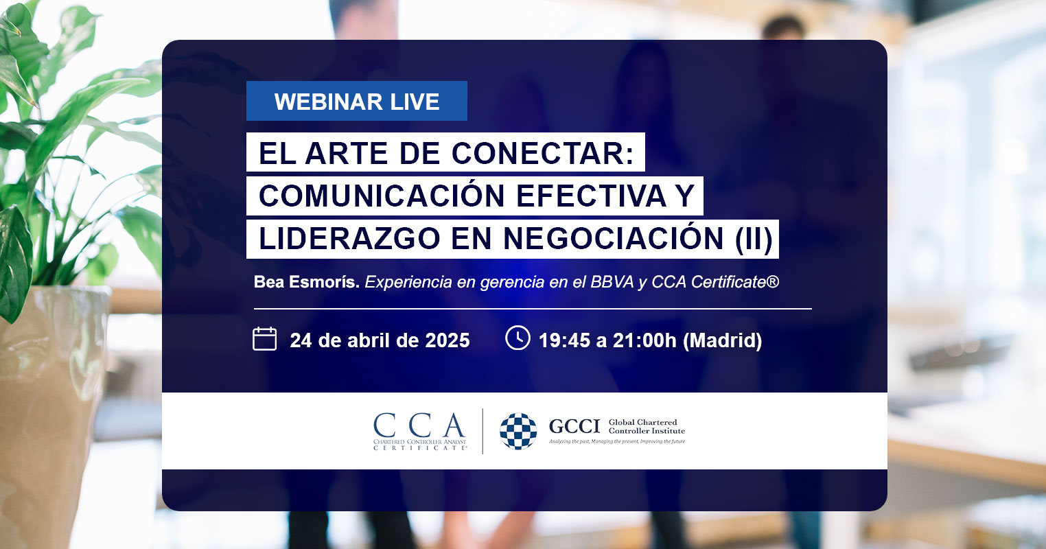 Webinar para Controllers de gestión. Comunicación efectiva y liderazgo en negociación (parte II)