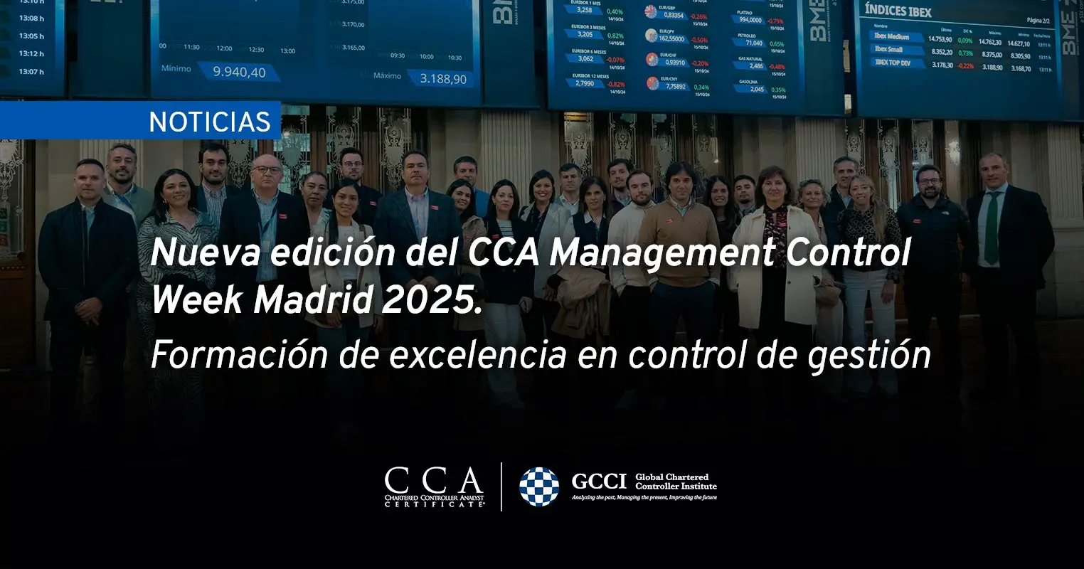 CCA Management Control Week Madrid 2025. Formación en control de gestión