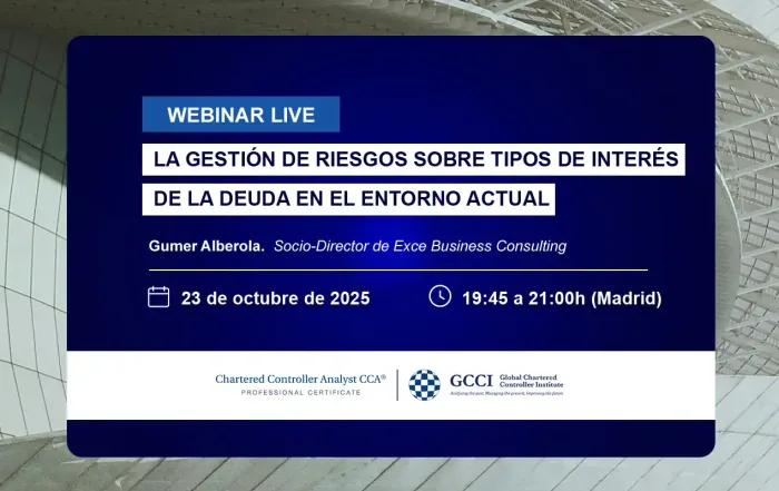 Webinar de control de gestión: cómo gestionar riesgos sobre tipos de interés deuda