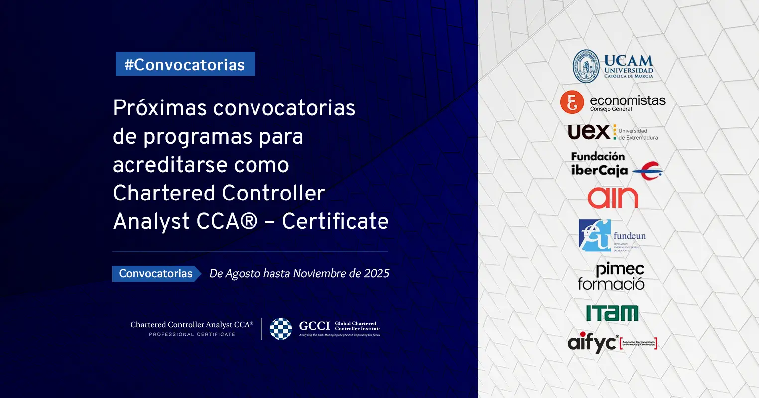 Convocatorias para certificarse como Controller. Fechas: agosto - noviembre 2025