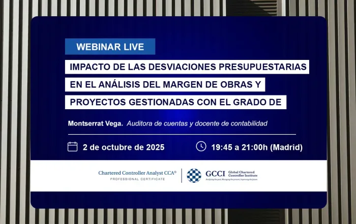 Webinar de control de gestión: impacto de las desviaciones presupuestarias