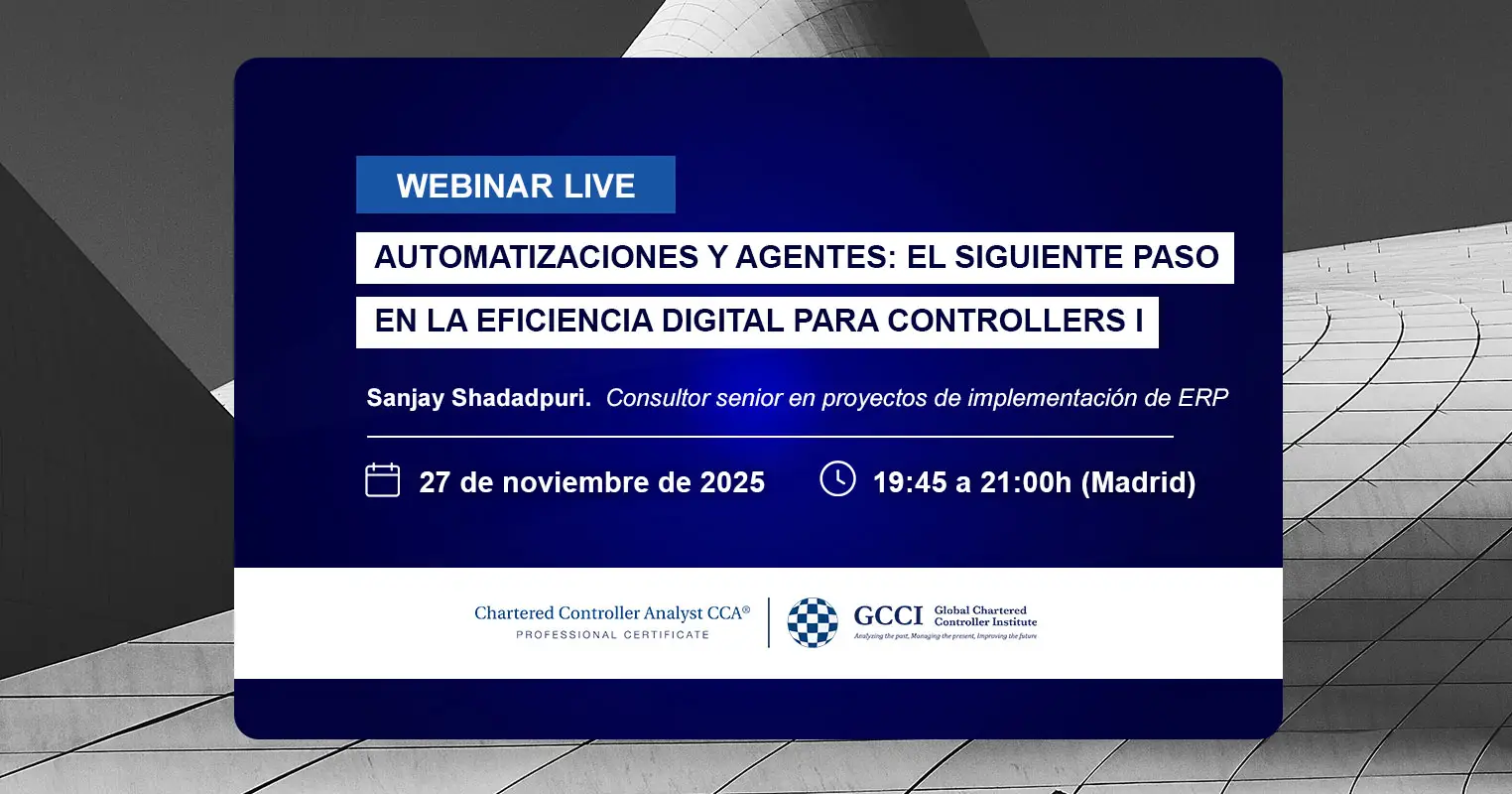 Webinar: automatizaciones y agentes para la eficiencia digital del Controller de gestión